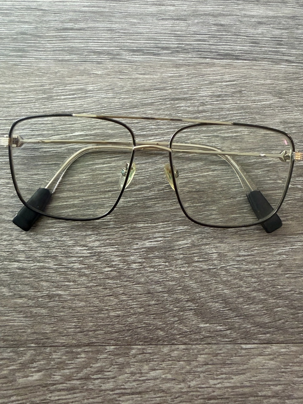 Trussardi Black with Gold Logo Temple Accent Eyewear